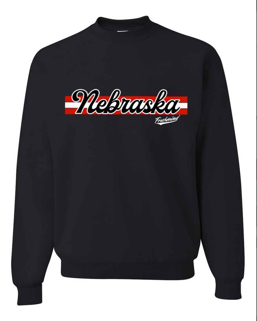 Vintage Nebraska – Black Crewneck