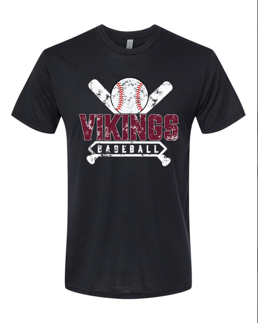 Waverly Baseball – Black T-Shirt – White