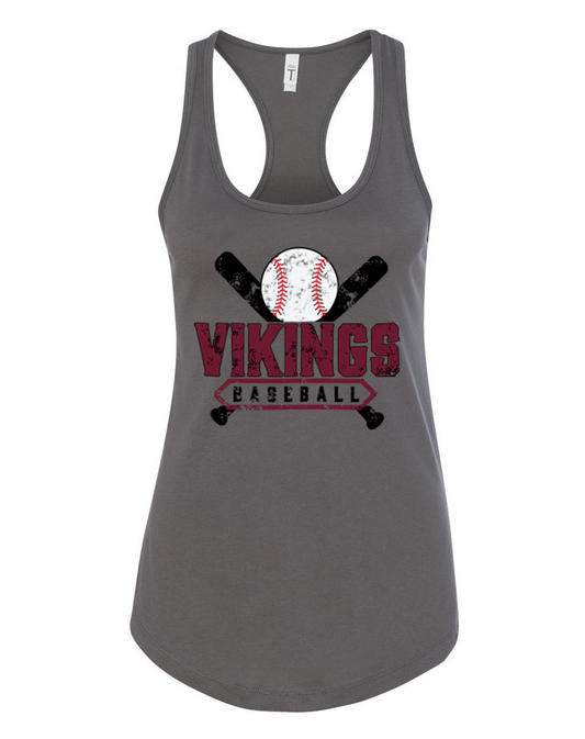 Waverly Baseball – Dark Gray Tank Top – Black