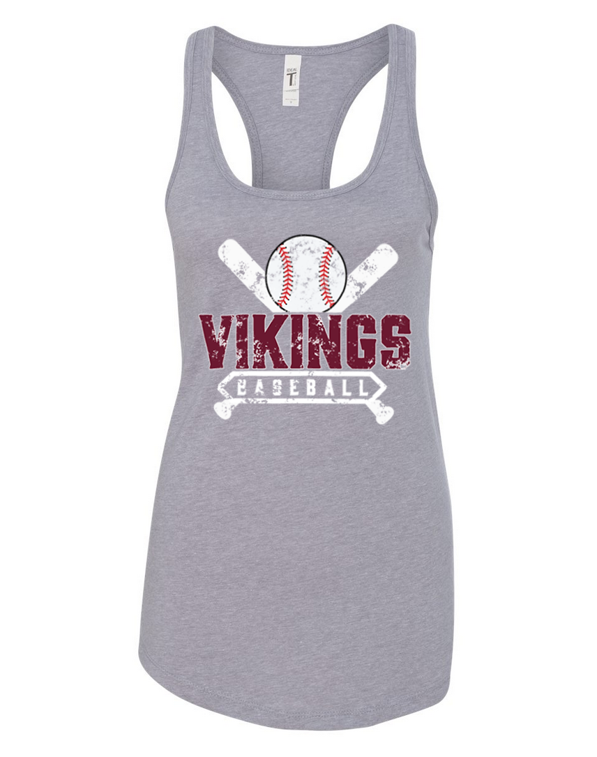 Waverly Baseball – Light Gray Tank Top – White