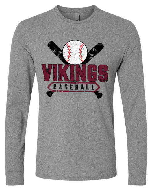 Waverly Baseball/Black – Gray Long Sleeve