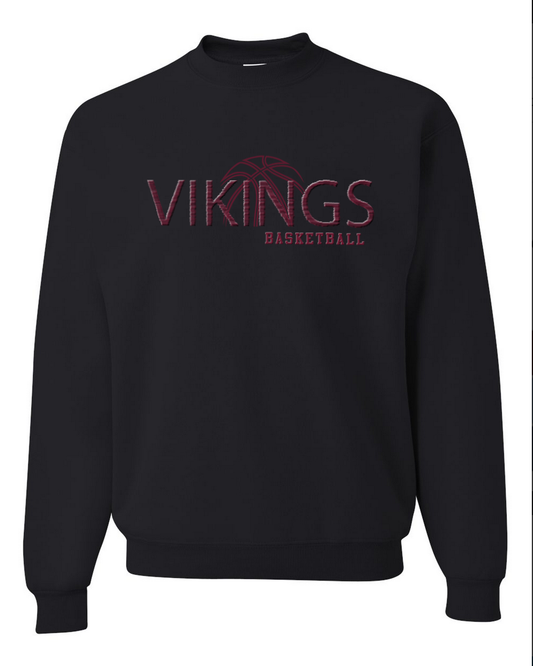Waverly Basketball – Black Crewneck