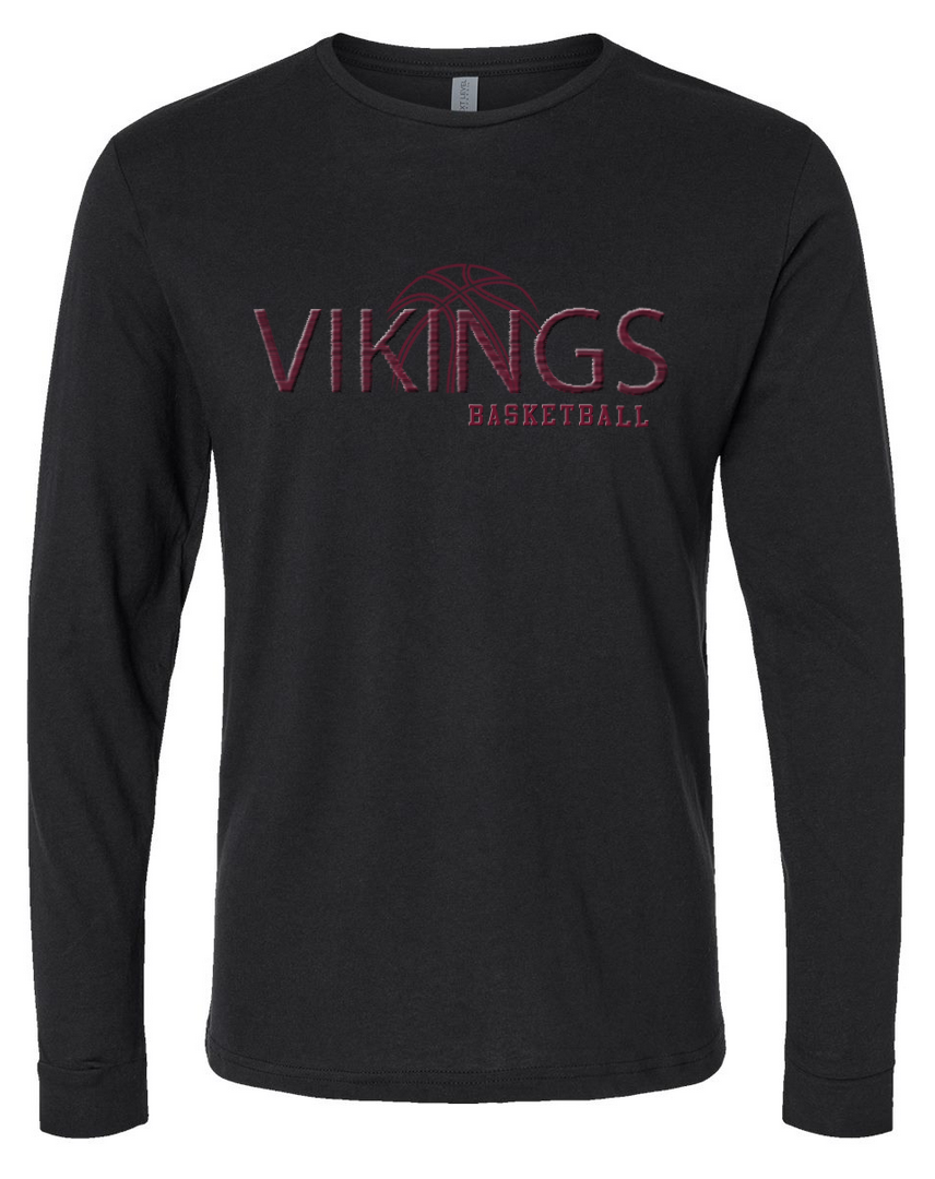 Waverly Basketball/Black – Black Long Sleeve
