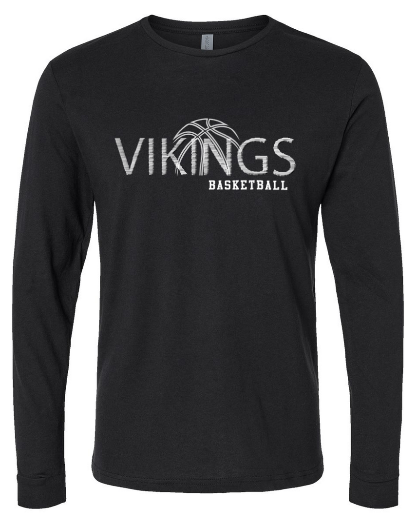 Waverly Basketball/White – Black Long Sleeve