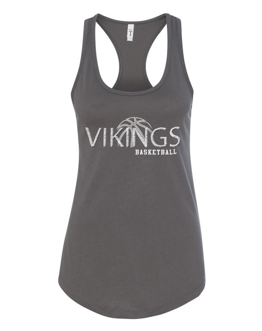 Waverly Basketball – Dark Gray Tank Top - White