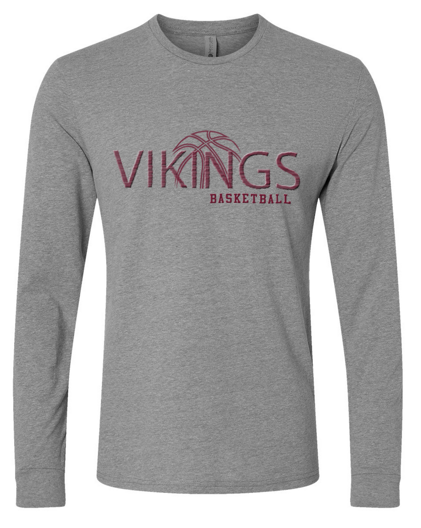 Waverly Basketball/Black – Gray Long Sleeve
