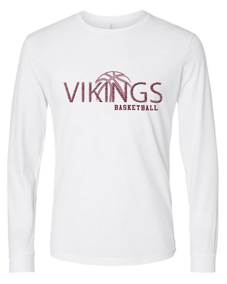 Waverly Basketball – White Long Sleeve