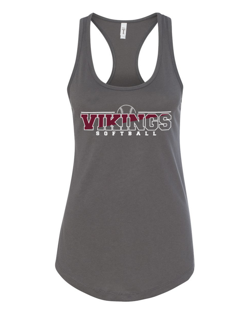 Waverly Softball – Dark Gray/White Tank Top