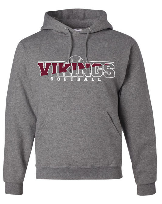 Waverly Softball – Dark Gray/White Hoodie