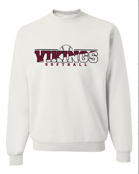 Waverly Softball – White Crewneck