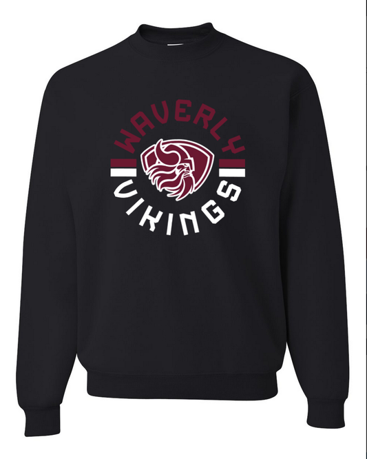 Waverly Vikings - Black Crewneck