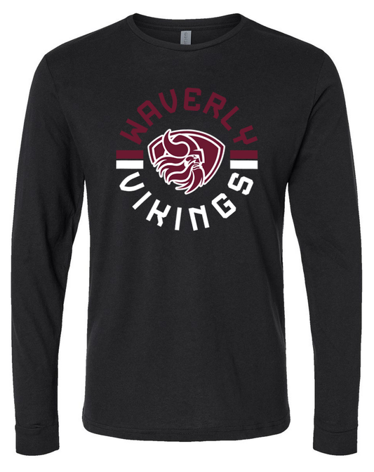 Waverly Vikings - Black Long Sleeve Shirt