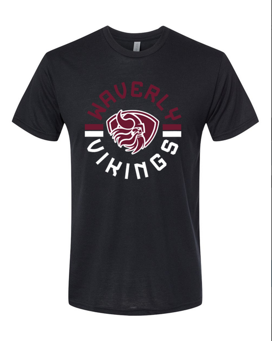 Waverly Vikings - Black T-Shirt