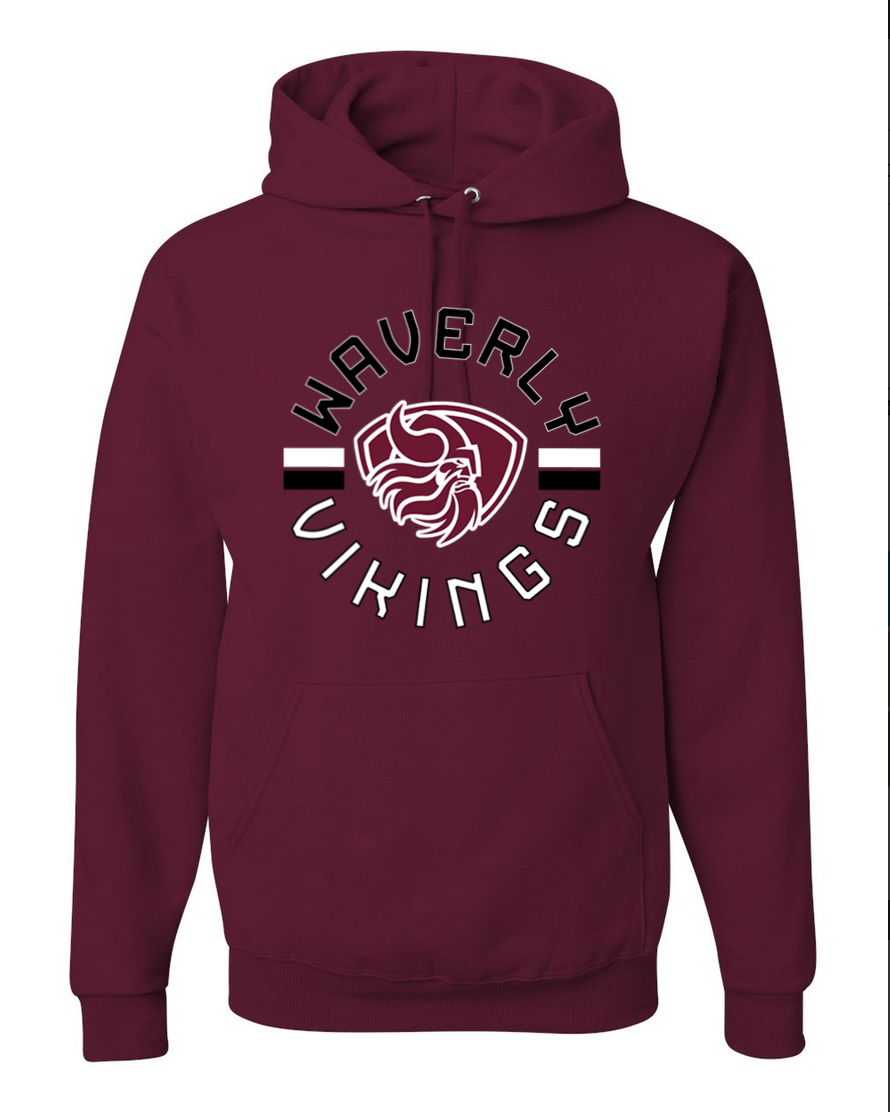 Waverly Vikings - Maroon Hoodie