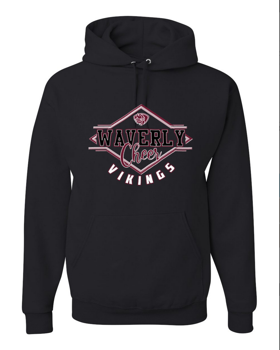 Waverly Vikings Cheer – Black Hoodie