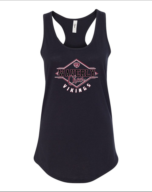 Waverly Vikings Cheer – Black Tank Top