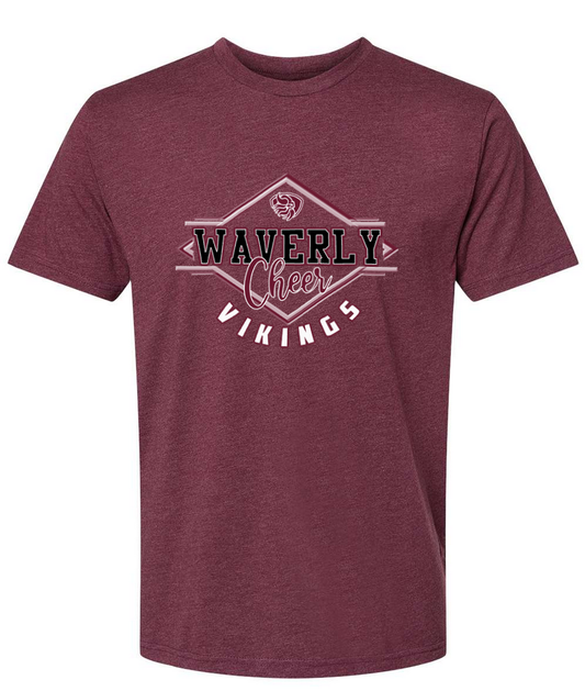 Waverly Vikings Cheer – Heather Maroon Shirt