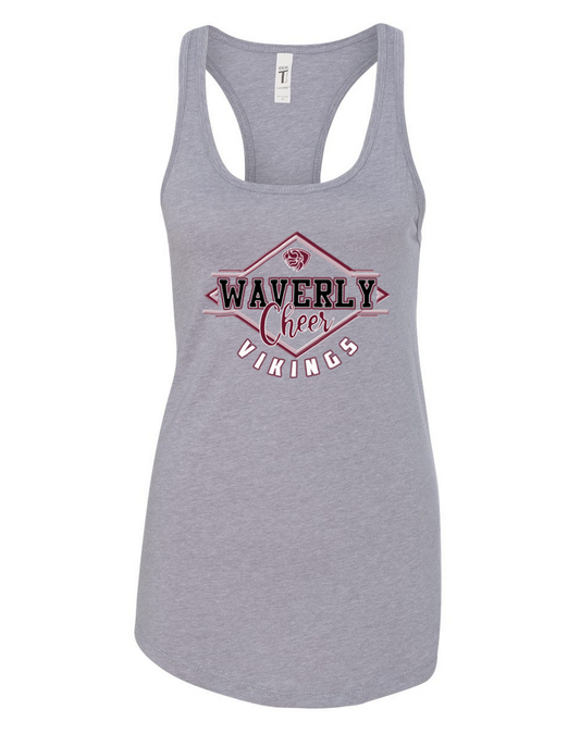 Waverly Vikings Cheer – Light Gray Tank Top