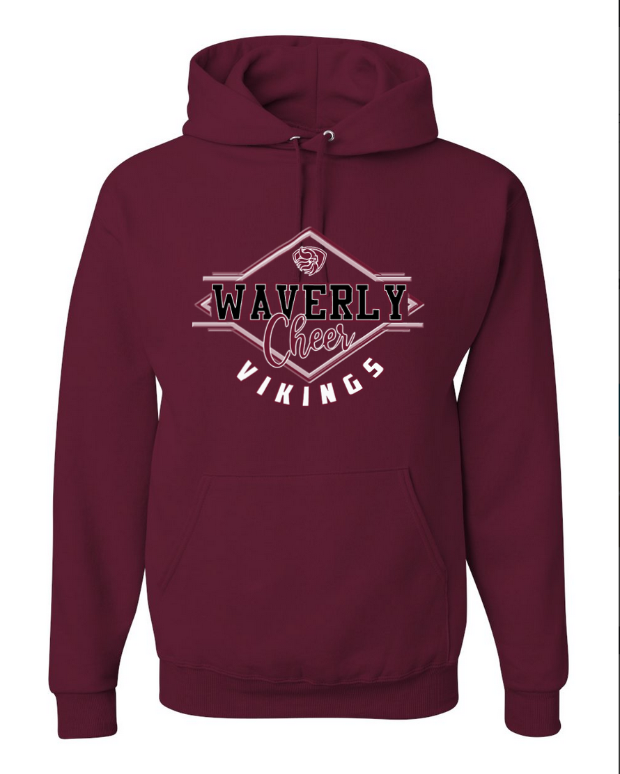 Waverly Vikings Cheer – Maroon Hoodie