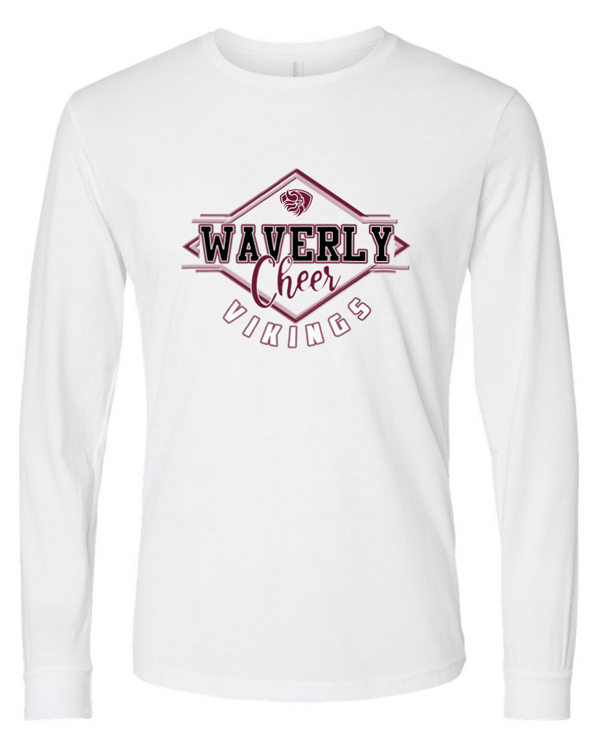 Waverly Vikings Cheer – White Long Sleeve