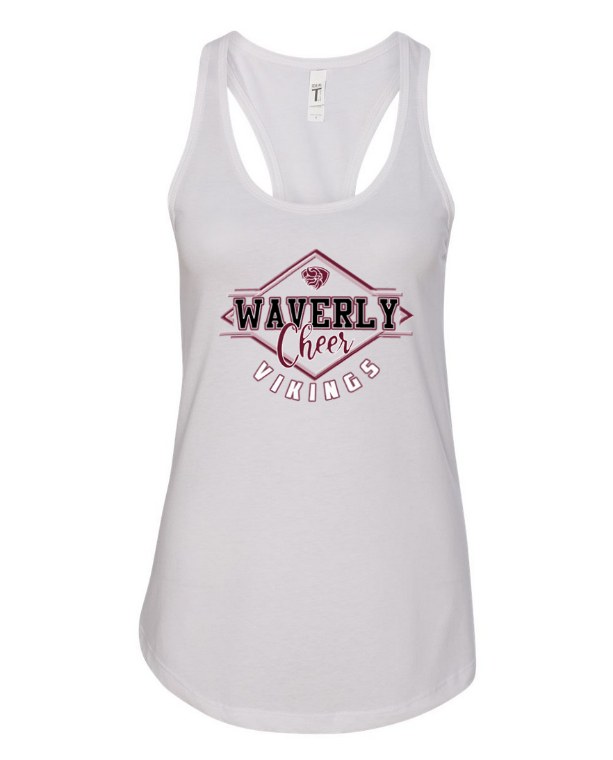 Waverly Vikings Cheer – White Tank Top