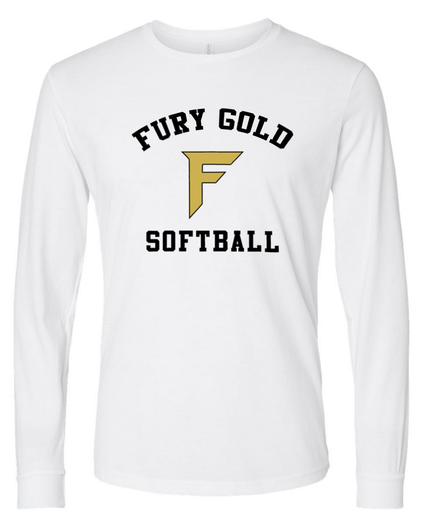 Fury Gold - Simple – White Long Sleeve