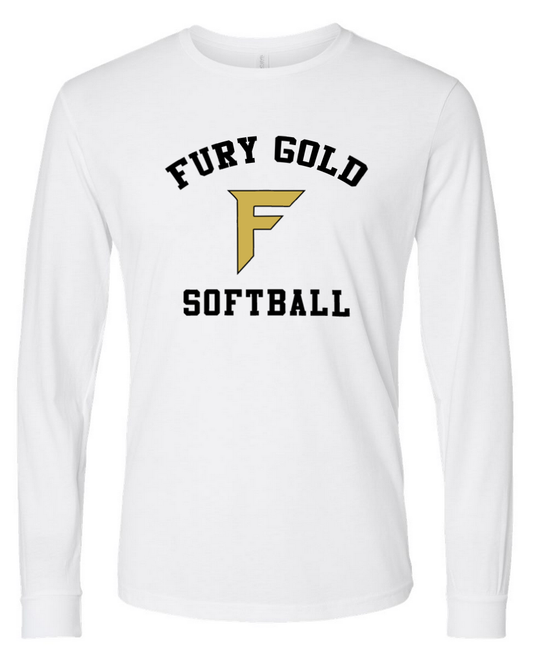 Fury Gold - Simple – White Long Sleeve